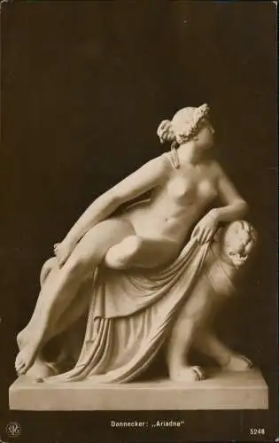 Statue Plastik Skulpture Erotik nackt nude Dannecker Ariadne 1911