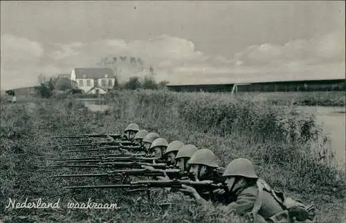 .Niederlande Militär Armee Military Nederland waakzaam Soldaten 1962