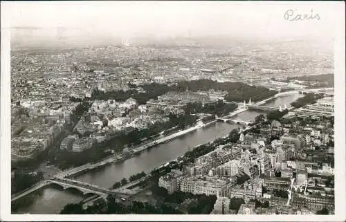 CPA Paris Blick vom Eiffelturm 1937