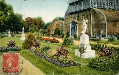 CPA Lyon Le Parc de la Tête d'Or - Les Serres 1913