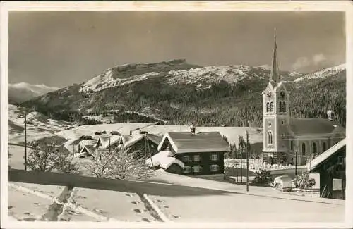 Ansichtskarte Riezlern-Mittelberg/Vorarlberg Stadtpartie im Winter 1931