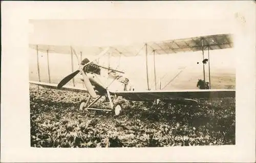 Militär  1.WK Erster Weltkrieg englischer Doppeldecker Flugzeug 1915 Privatfoto