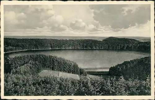 Ansichtskarte Daun Eifel Blick auf den Pulver Maar 1932