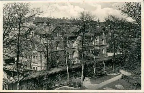 Ansichtskarte Weißer Hirsch-Dresden Sanatorium Rückseite 1937