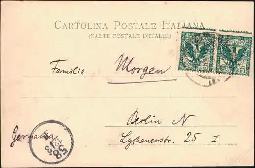 Cartoline San Remo Sanremo Route d'Ospedaletti 1903  gel. Italien Italia