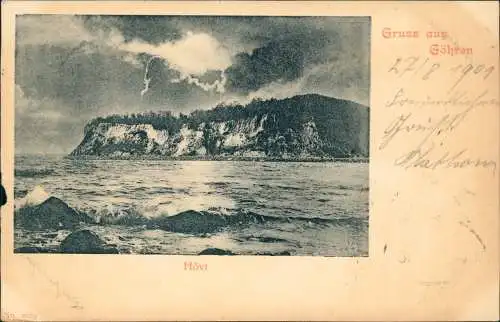Ansichtskarte Göhren (Rügen) Gewitter über dem Hövt - Stimmungsbild 1901