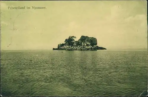 Postcard .Tansania Felseneiland Nyassasee Kolonie Deutsch Ostafrika 1913