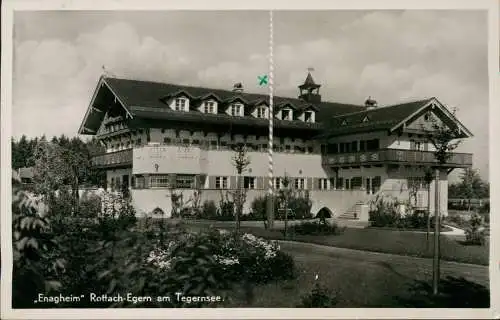 Ansichtskarte Egern-Rottach-Egern Enagheim Tegernsee. 1937