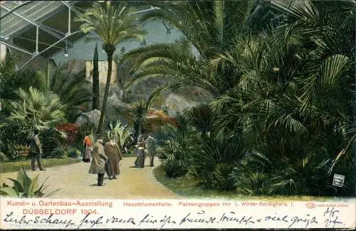 Ansichtskarte Düsseldorf Kunst- und Gartenbauausstellung Blumenhalle 1898