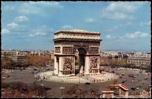 CPA Paris Arc de Triomphe Place de l'Etoile 1960