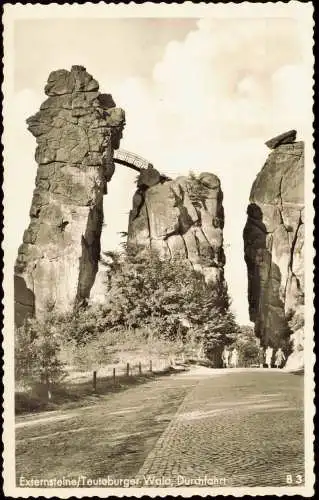 Holzhausen Horn-Bad Meinberg Externsteine Teutoburger Wald, Durchfahrt 1956