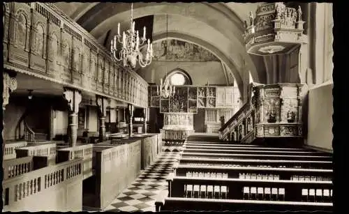 Ansichtskarte Bad Zwischenahn Innenansicht Alte Kirche 1959