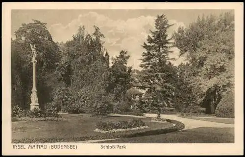 Ansichtskarte Insel Mainau-Konstanz Schlossgarten Schloß-Park 1930