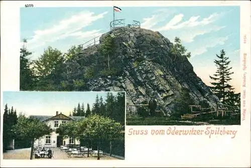 Ansichtskarte Oberoderwitz-Oderwitz Spitzberg, Restaurant Oberlausitz 1900