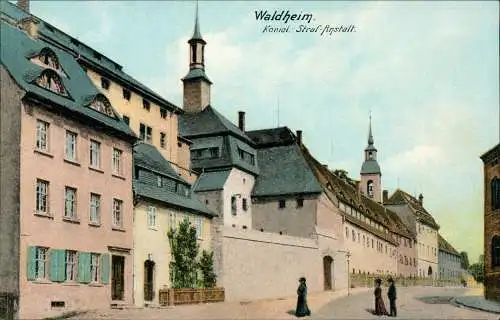 Ansichtskarte Waldheim (Sachsen) Kgl. Strafanstalt 1912