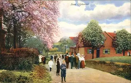 Ansichtskarte Lücklemberg-Dortmund Café-Restaurant Bauer Zum Olpkertal 1909