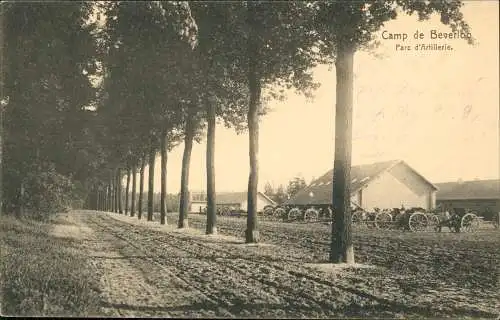 Postkaart Beverlo-Beringen Beverloo Berringe Camp Parc d'Artillerie. 1915