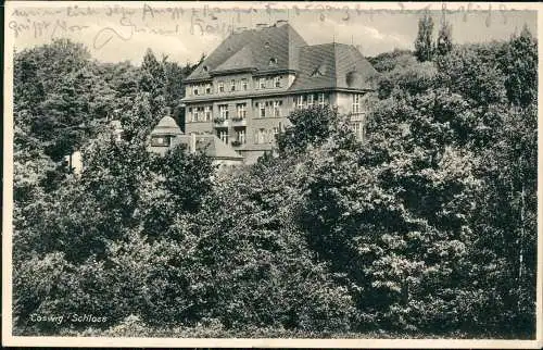 Ansichtskarte Coswig (Sachsen) Schloß 1937