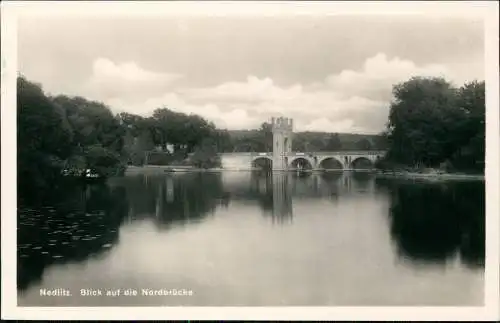 Ansichtskarte Nedlitz-Potsdam Blick auf die Brücke 1934