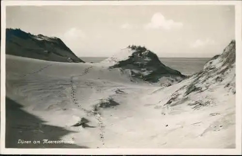 Wenningstedt-Braderup (Sylt) Dünen am Meeresstrand - Fotokarte 1928