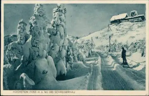 Schreiberhau Szklarska Poręba Kuranstalt Hochstein im Winter 1934