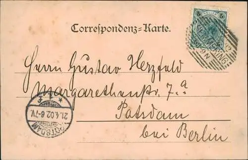 Ansichtskarte Semmering Waldhof 1902