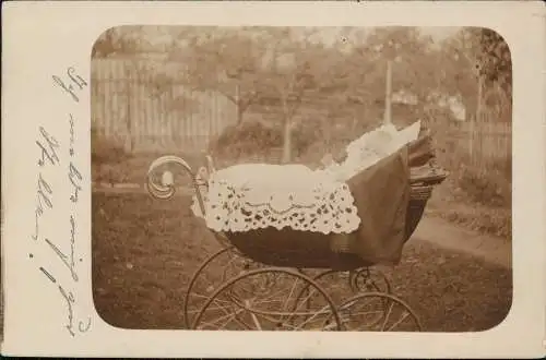 Ansichtskarte  Menschen/Soziales Leben - Kind im Kinderwagen 1906