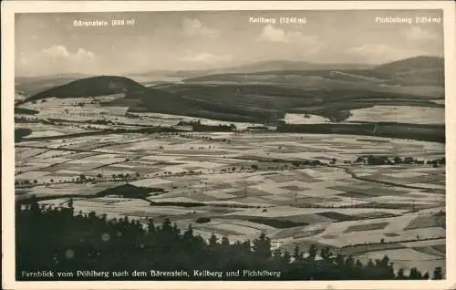 Annaberg-Buchholz Fernblick Pöhlberg Bärenstein, Keilberg und Fichtelberg 1942