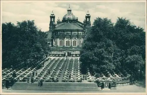 Seevorstadt-Ost/Großer Garten-Dresden Gartenrestaurant - Ausstellungspalast 1930