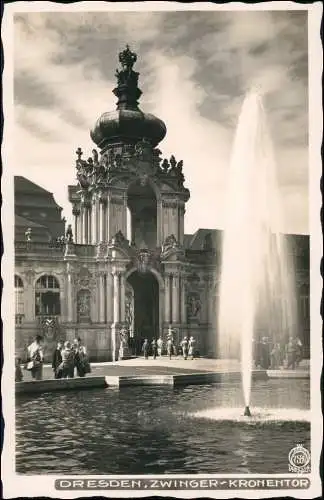 Innere Altstadt-Dresden Dresdner Zwinger: Kronentor 1932 Walter Hahn:7589