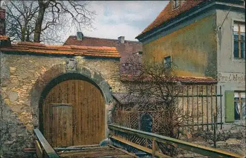 Ansichtskarte Dresden Thor an der alten Pulvermühle Photochromie 1912