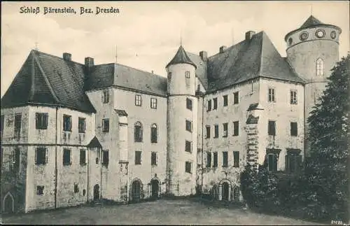 Ansichtskarte Bärenstein-Altenberg (Erzgebirge) Schloss Bärenstein 1912