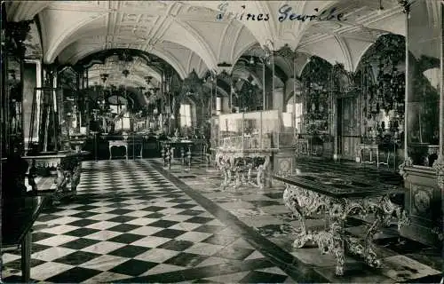 Ansichtskarte Dresden Grünes Gewölbe - Saal, Fotokarte 1928