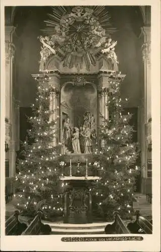 Ansichtskarte Innere Neustadt-Dresden Dreikönigskirche Altar Weihnachten 1929