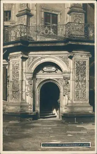 Innere Altstadt-Dresden Schloßhof, Einrichtungsamt - Fotokarte 1928