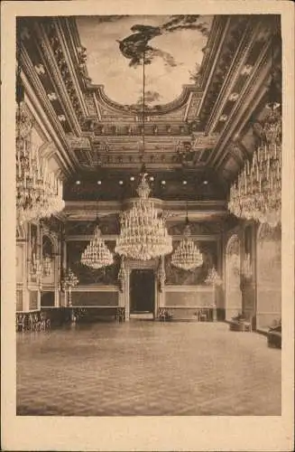 Ansichtskarte Innere Altstadt-Dresden Residenzschloss Großer Ballsaal. 1928