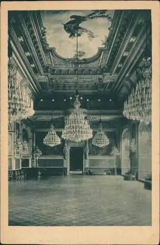 Innere Altstadt-Dresden Ehem. Residenzschloß Großer Ballsaal. 1925