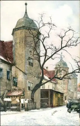 Ansichtskarte Innere Neustadt-Dresden Jägerhof im Winter Photochromie 1913