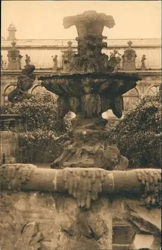 Innere Altstadt-Dresden Zwinger Teil der Wasserkunst zum Nymphenbad 1909