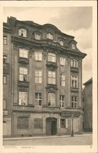 Ansichtskarte Innere Altstadt-Dresden Stadthaus Jüdenhof 5 1928