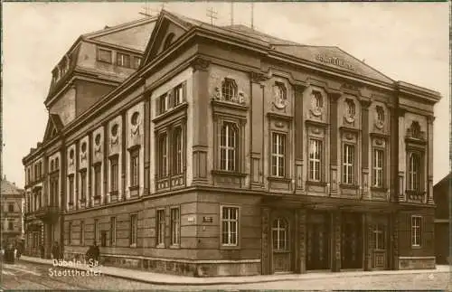 Ansichtskarte Döbeln Partie am Stadttheater - Fotokarte 1926