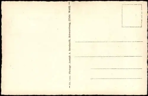 Schwarzburg Panorama-Ansicht (mit Berg-Psalm Text Scheffel) 1930