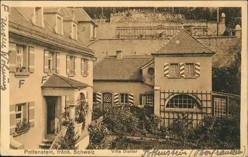Ansichtskarte Pottenstein Villa Distler 1927