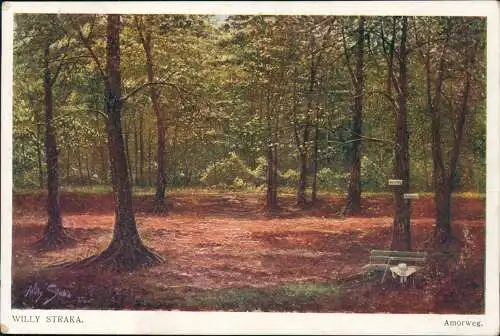 Ansichtskarte  WILLY STRAKA. Künstlerkarte Armorweg 1918