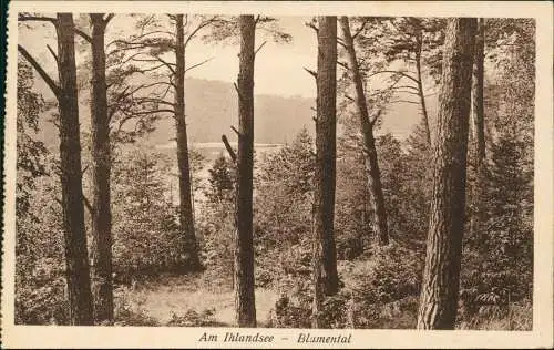 Ansichtskarte Strausberg Am Ihlandsee - Blumental 1937