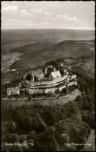 Ansichtskarte Coburg Veste Coburg Orig. Fliegeraufnahme 1960