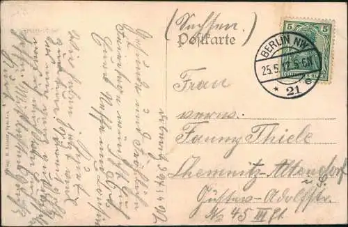 Ansichtskarte Dallgow-Döberitz Artillerie  Scharfschiessen 1912 Stempel Berlin