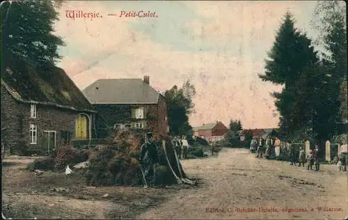 Postkaart Willerzie Vierziye Straßenpartie - Petit Culot 1913