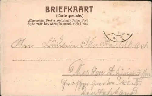 Postkaart Vaals Hartelyk gegroet uit Vaals 1908  Niederlande Holland