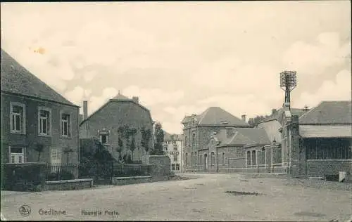 Postkaart Gedinne Nouvelle Poste. Straße 1913  b. Namur Dinant